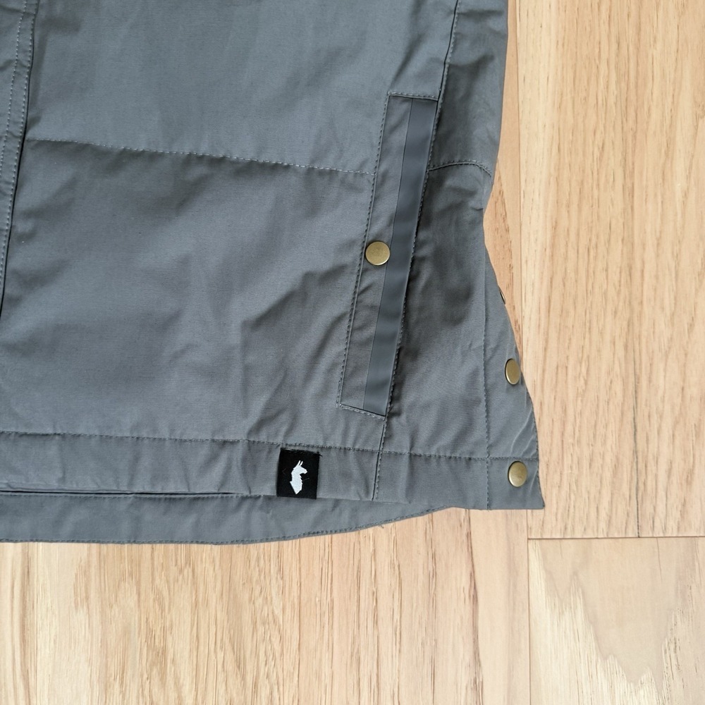 Unisex Cotopaxi Tianjin 650F Down Canvas Vest Men's Size S Women's M  Grey - Picture 15 of 15